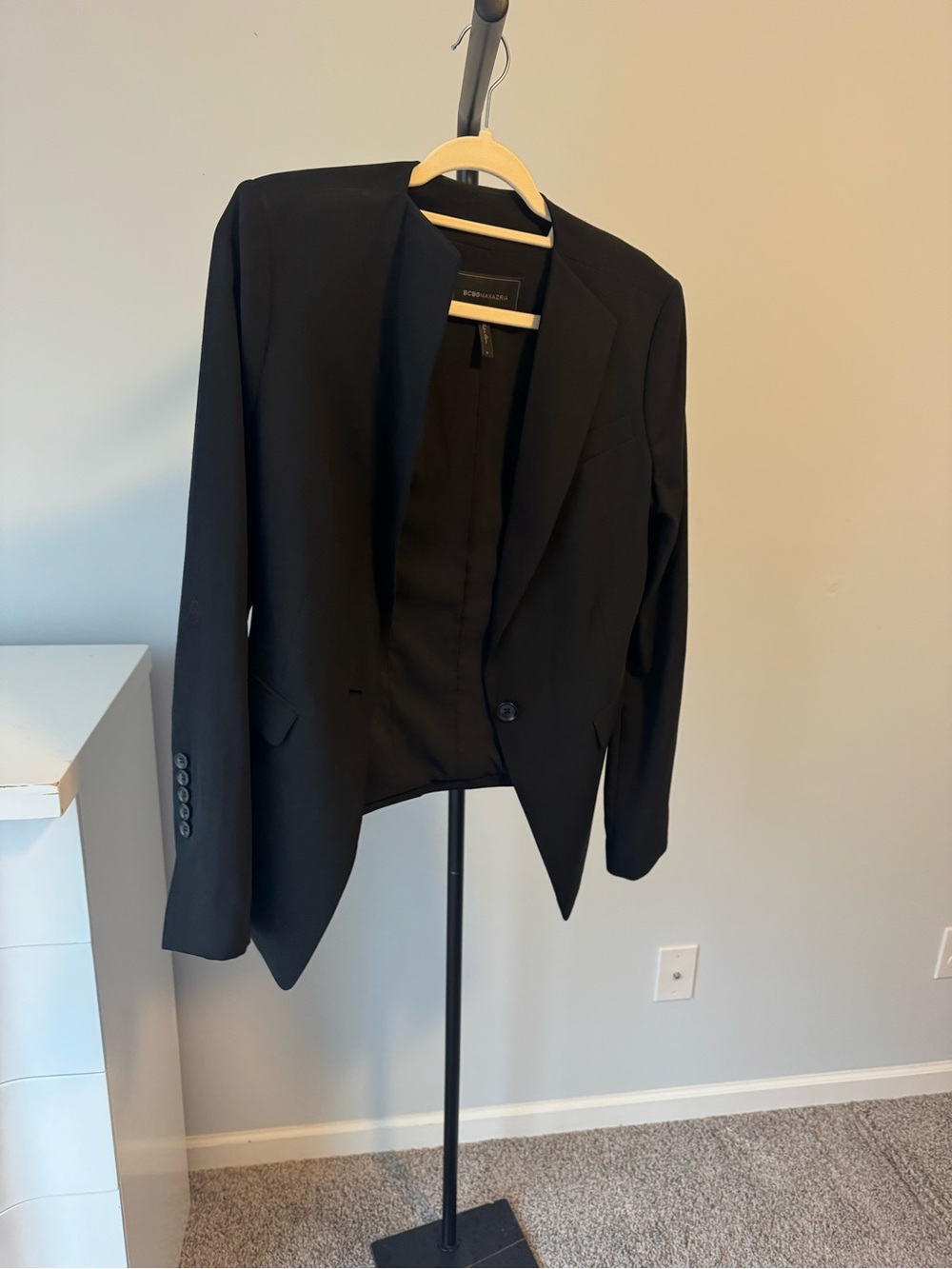 BCBGMaxAzria Black Women's Tailored Blazer